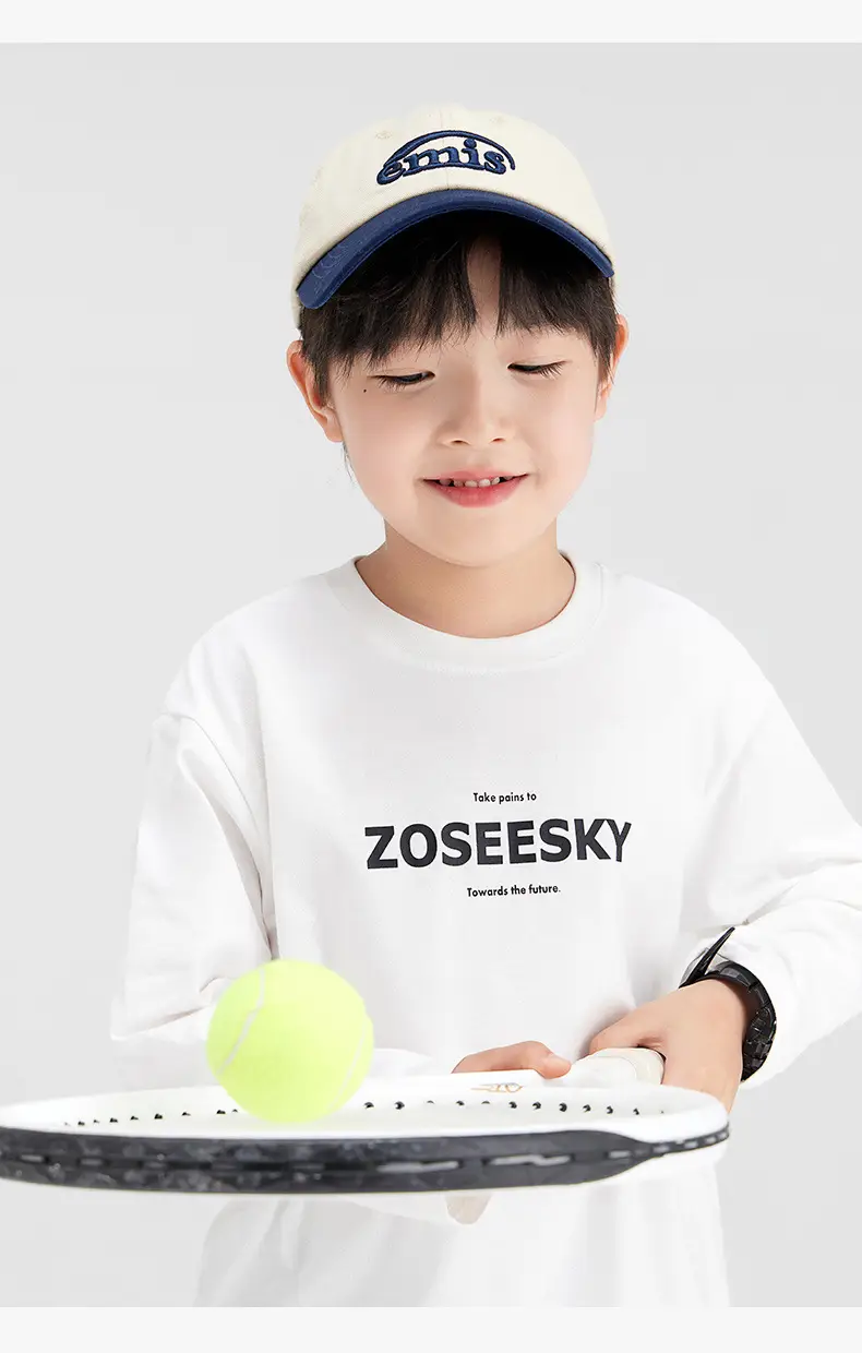 Zuoxi Boys Long Sleeve T-Shirt Pure Cotton Spring 2026 — feature 20