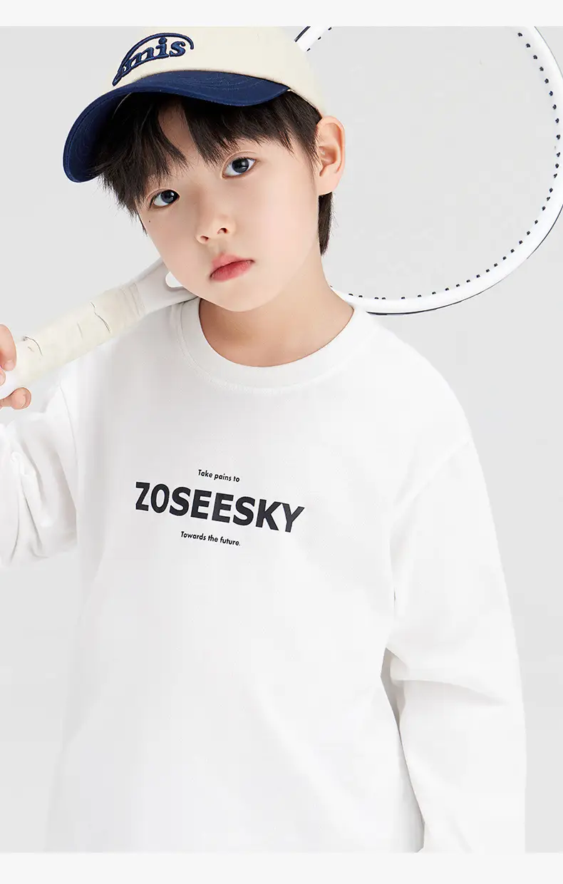 Zuoxi Boys Long Sleeve T-Shirt Pure Cotton Spring 2026 — feature 22