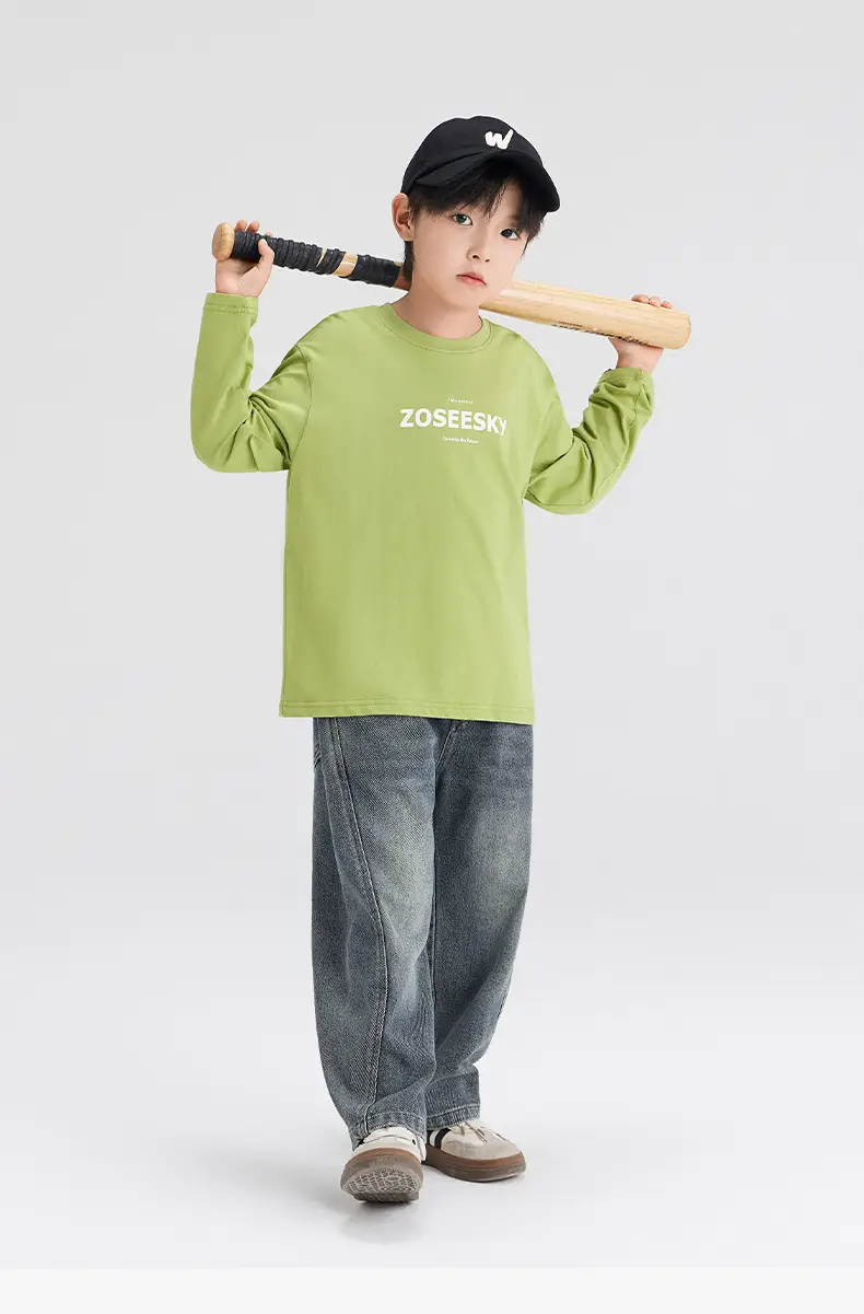 Zuoxi Boys Long Sleeve T-Shirt Pure Cotton Spring 2026 — feature 25