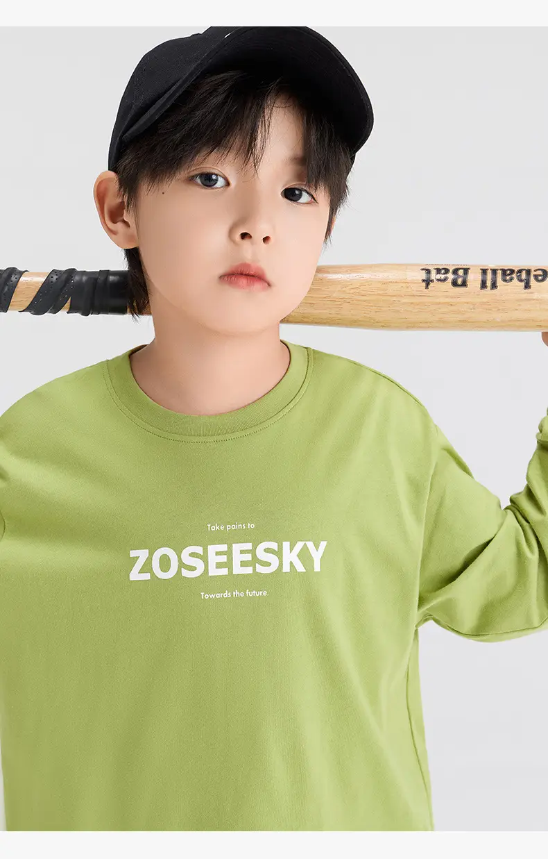 Zuoxi Boys Long Sleeve T-Shirt Pure Cotton Spring 2026 — feature 26