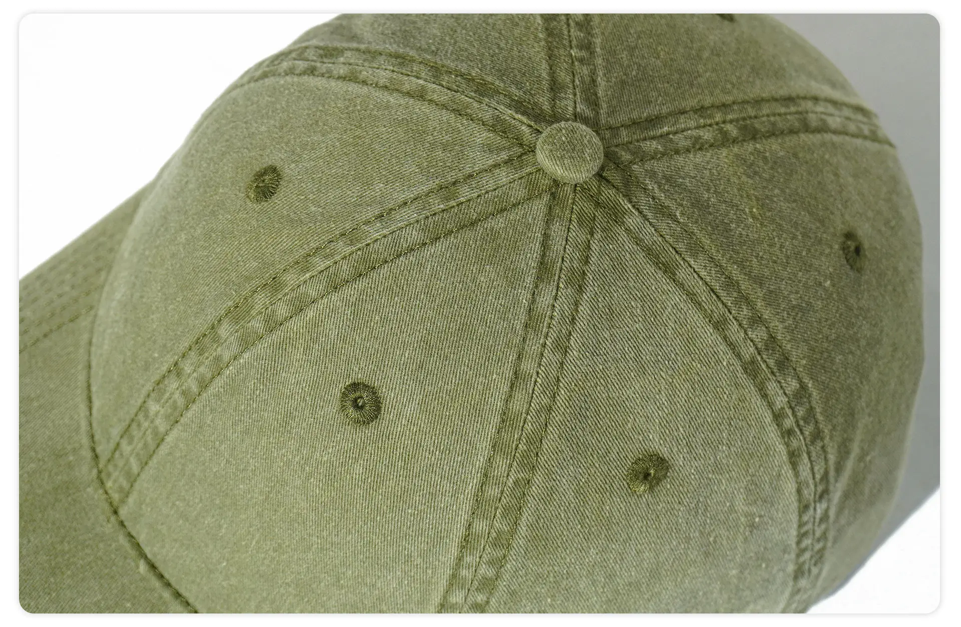 Gray Cotton Baseball Cap with Embroidery — feature 34