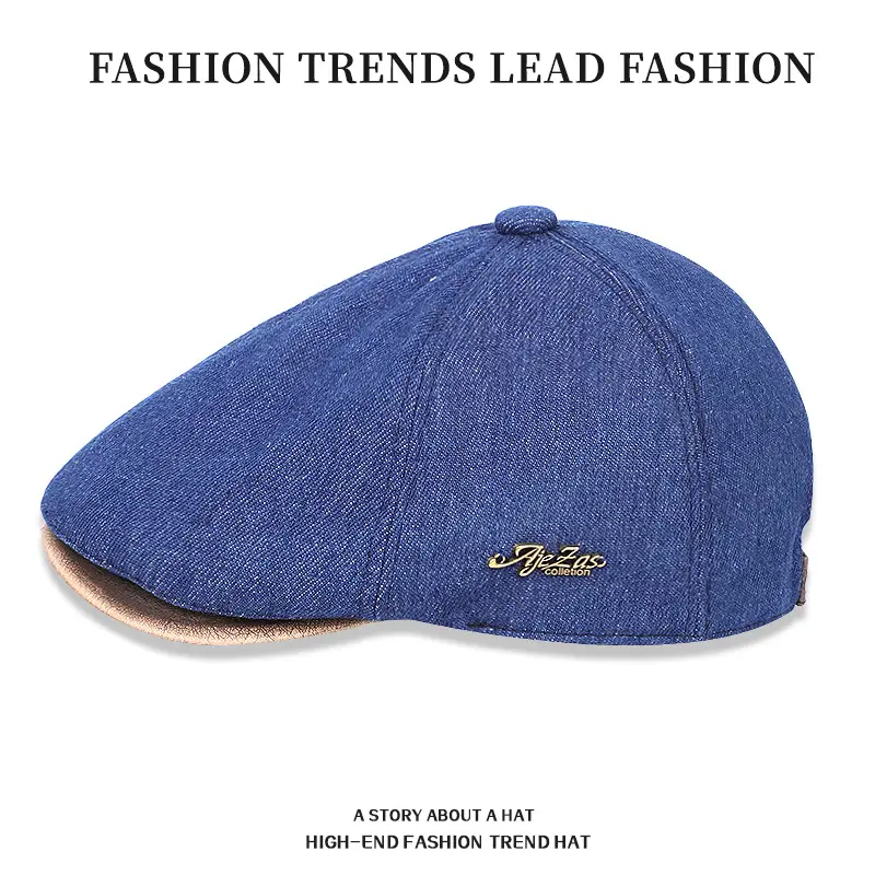 British Retro Duck Tongue Hat for Men Winter - Image 4