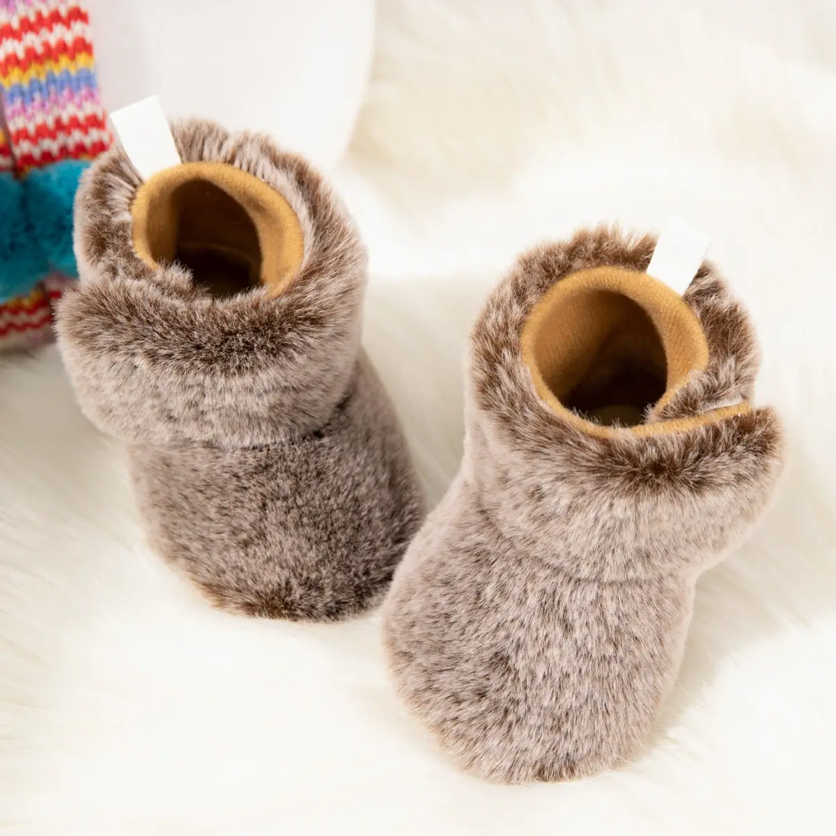 Fleece-Lined Baby Boots for Baby Boys Girls Warm Winter