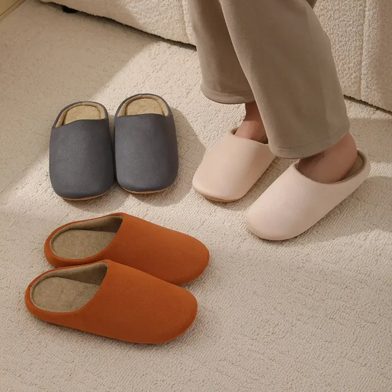 Women's Japanese-style Silent Cotton Slippers Spring Autumn - Image 7