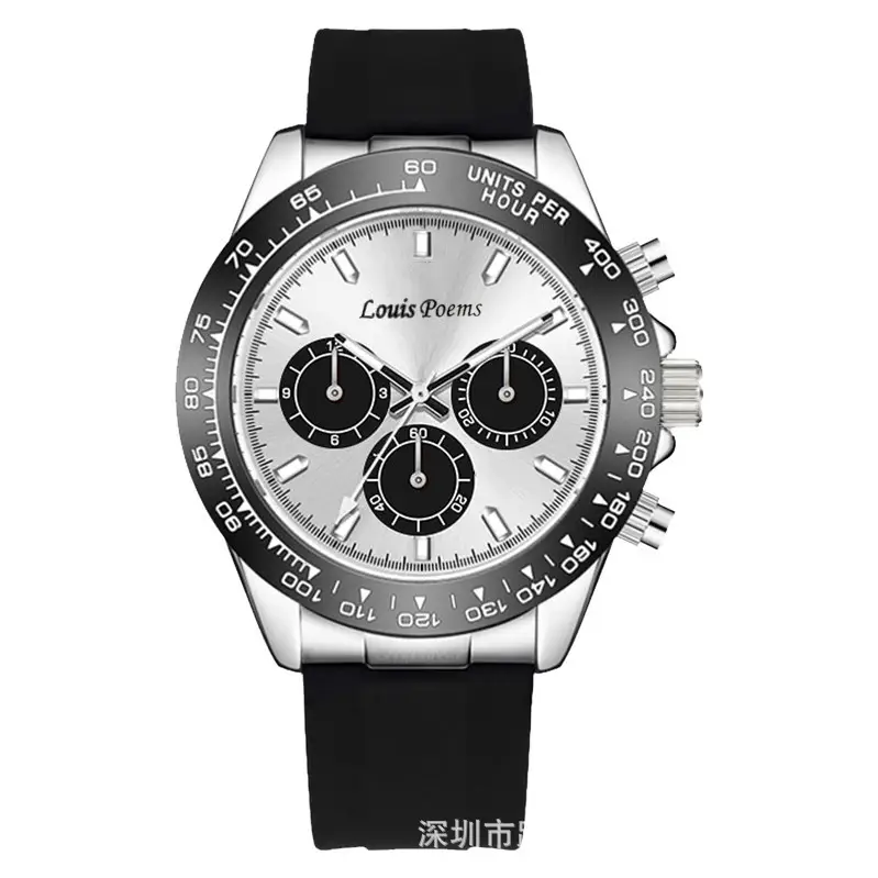 Louis Vuitton Chronograph Watch Gold Black Dial — feature 7