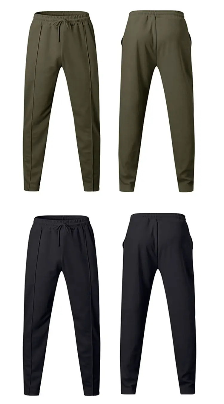 Men's Navy Blue Loose Straight Sports Pants Spring Summer — feature 21
