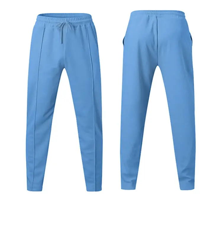 Men's Navy Blue Loose Straight Sports Pants Spring Summer — feature 22