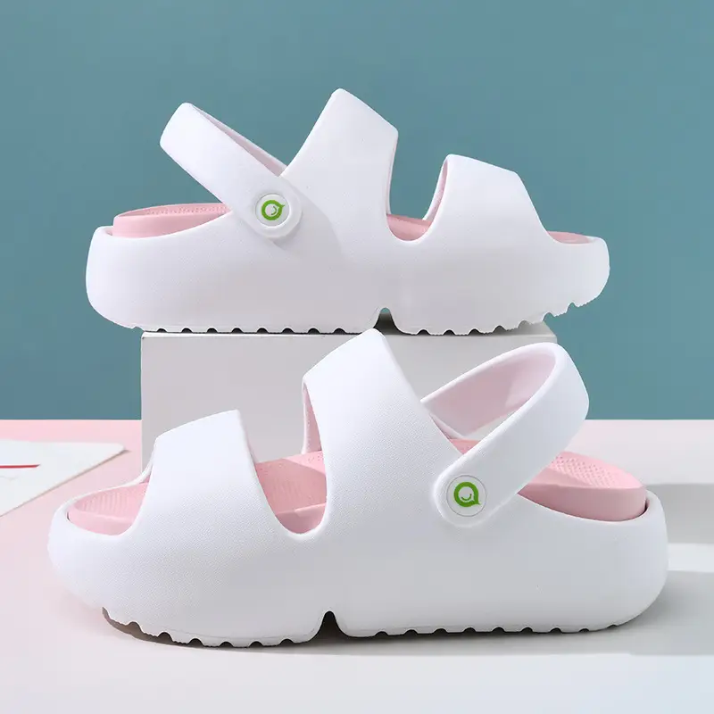 Cave Shoes Women's Summer Outer Wear Non-slip Thick Bottom Cute Slippers Outdoor Dormitory Height-increasing Anti-odor Dung Slippers - Image 2