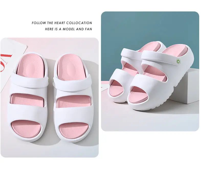 Cave Shoes Women's Summer Outer Wear Non-slip Thick Bottom Cute Slippers Outdoor Dormitory Height-increasing Anti-odor Dung Slippers — feature 13