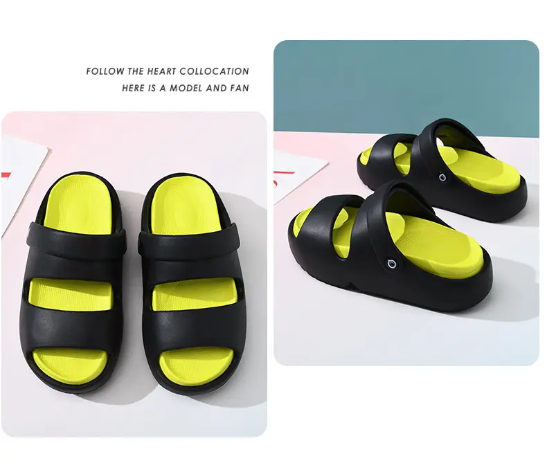 Cave Shoes Women's Summer Outer Wear Non-slip Thick Bottom Cute Slippers Outdoor Dormitory Height-increasing Anti-odor Dung Slippers — feature 18