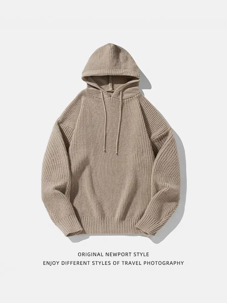 Maroon Hooded Sweatshirt 2024 Winter Casual Wear - Image 9