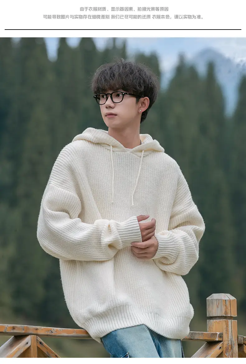 Maroon Hooded Sweatshirt 2024 Winter Casual Wear — feature 6