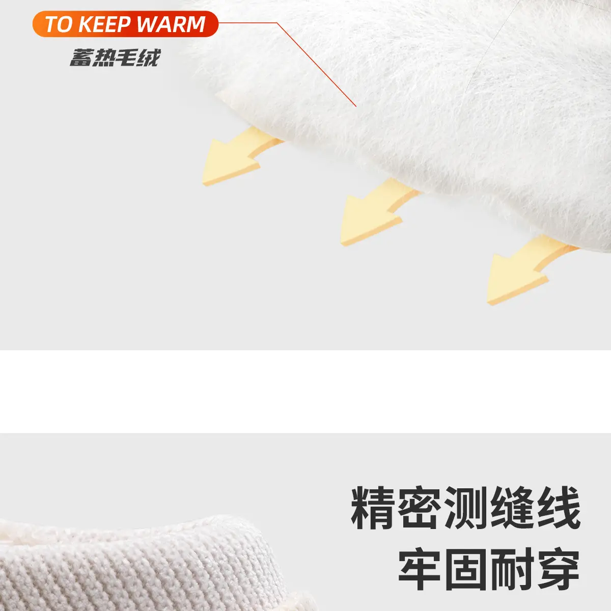 Men's Pink Fleece Lined Warm Slippers Autumn Winter — feature 14