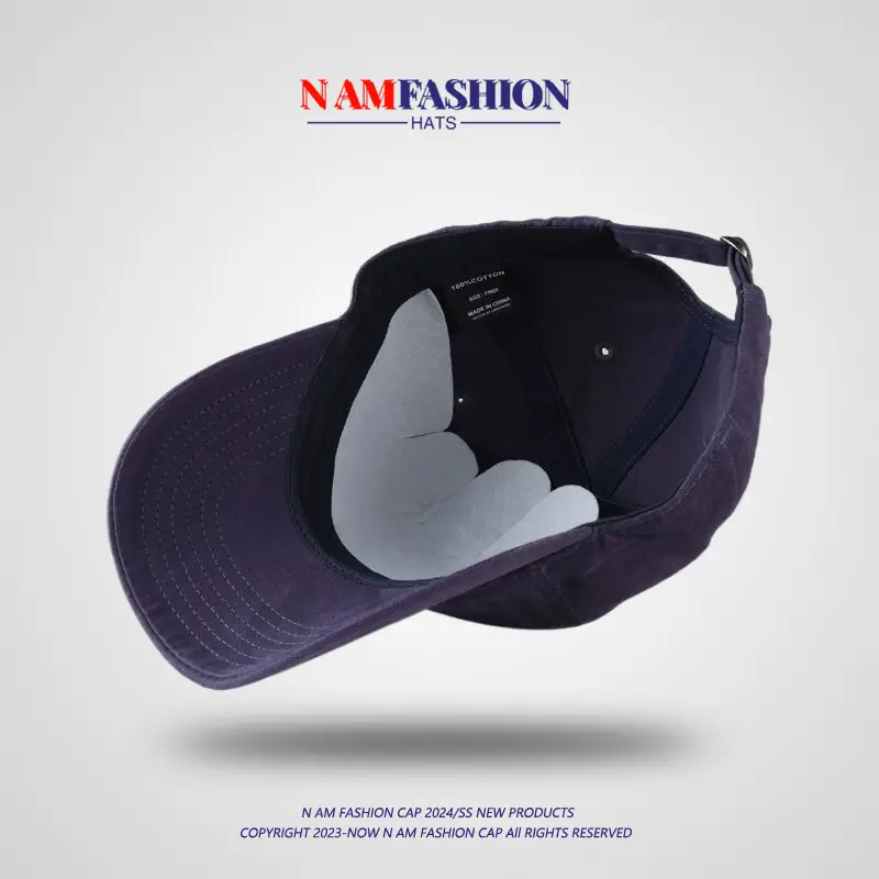 Men's Navy Blue Big Head Cap 2024 Winter — feature 13