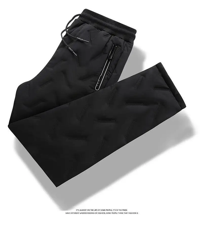 Lamb Velvet Pants Men Fleece Warm Extra Large — feature 26