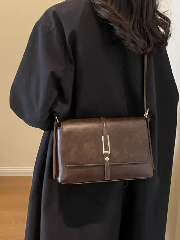 Retro Fashion Crossbody Bag Women 2026 Square High End - Image 5