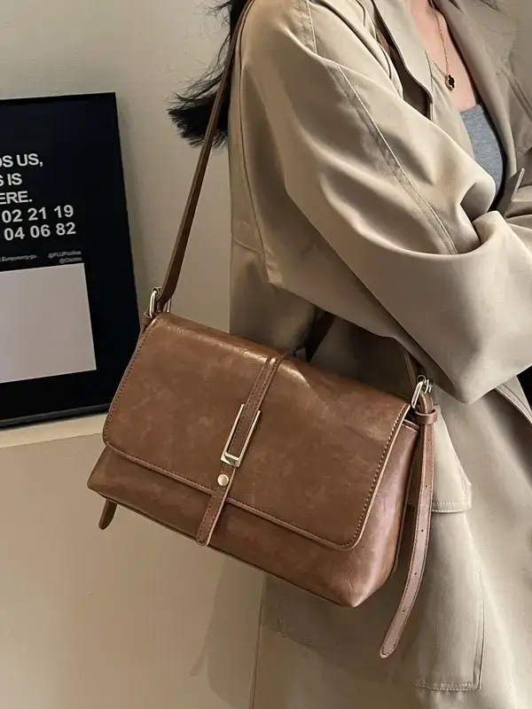 Retro Fashion Crossbody Bag Women 2026 Square High End - Image 7
