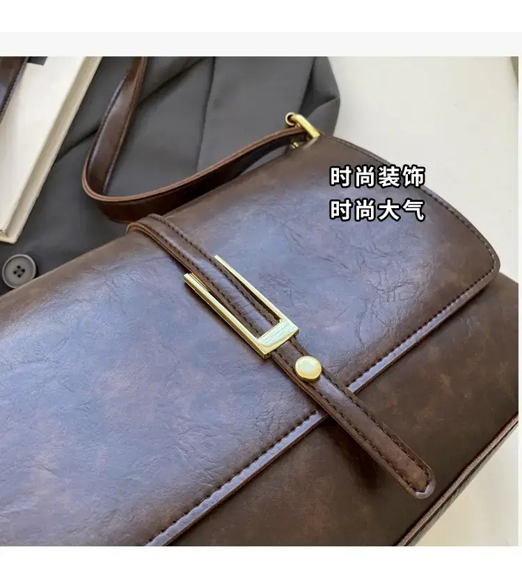 Retro Fashion Crossbody Bag Women 2026 Square High End — feature 17