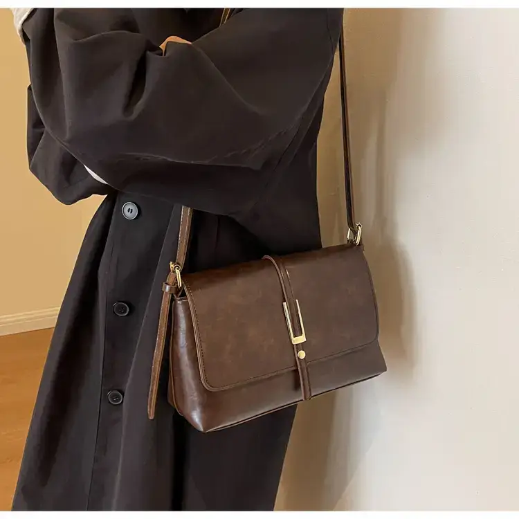 Retro Fashion Crossbody Bag Women 2026 Square High End — feature 30