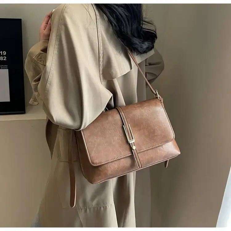 Retro Fashion Crossbody Bag Women 2026 Square High End — feature 35