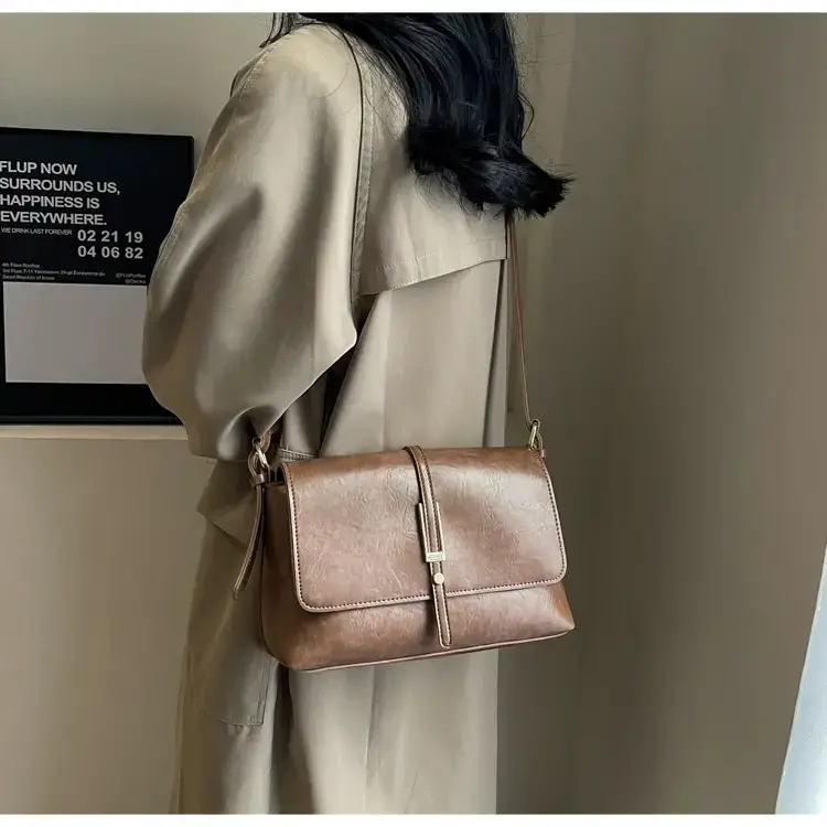 Retro Fashion Crossbody Bag Women 2026 Square High End — feature 37