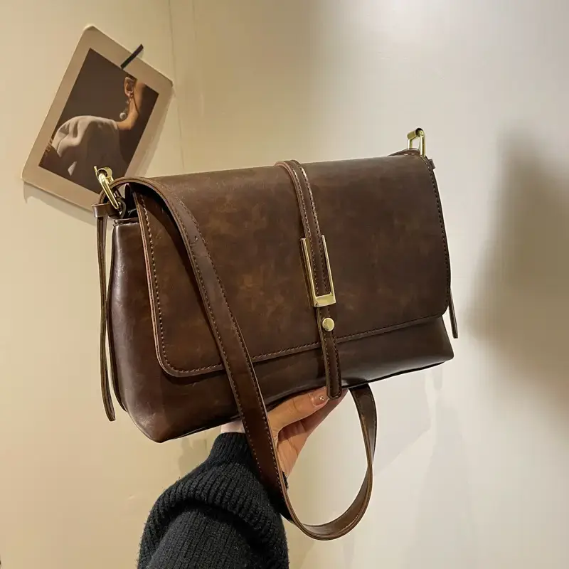 Retro Fashion Crossbody Bag Women 2026 Square High End - Image 2