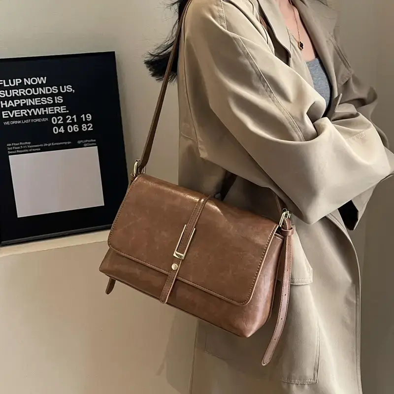 Retro Fashion Crossbody Bag Women 2026 Square High End - Image 3