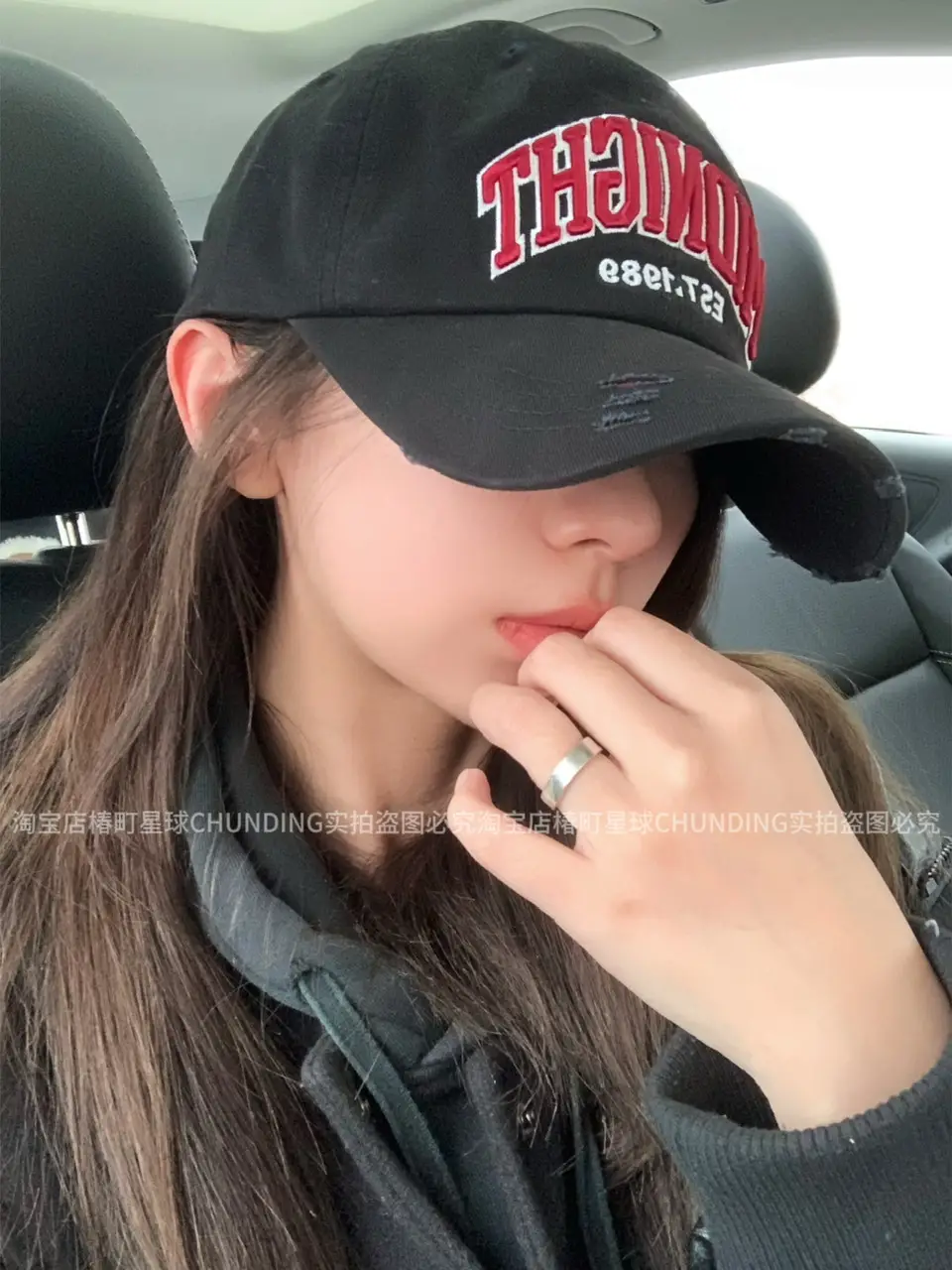 American Girl Street Dressed Rake Baseball Cap Embroidered Letter Large Head Circumference Cap — feature 9