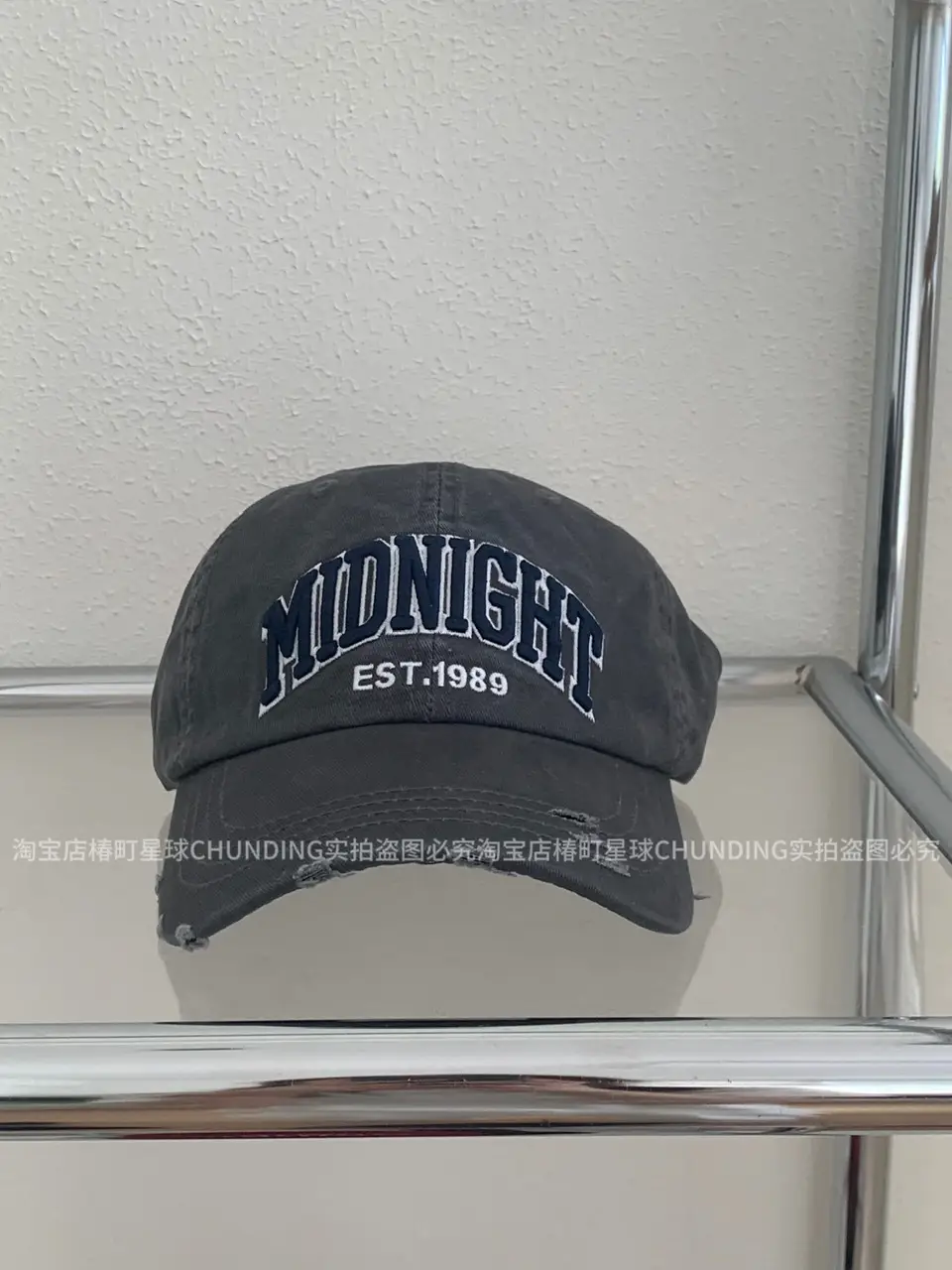American Girl Street Dressed Rake Baseball Cap Embroidered Letter Large Head Circumference Cap - Image 2