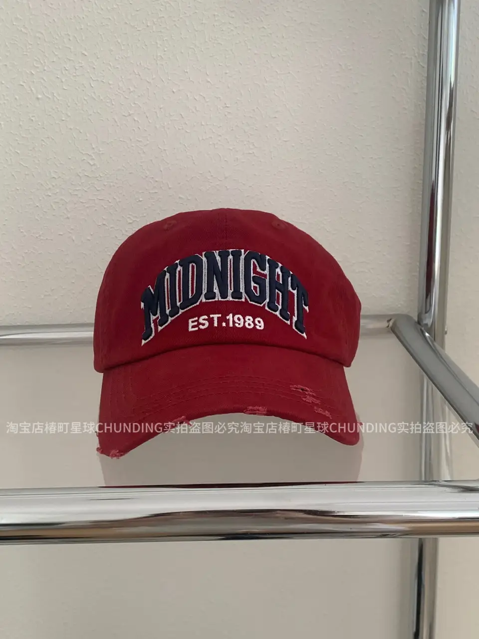 American Girl Street Dressed Rake Baseball Cap Embroidered Letter Large Head Circumference Cap - Image 3