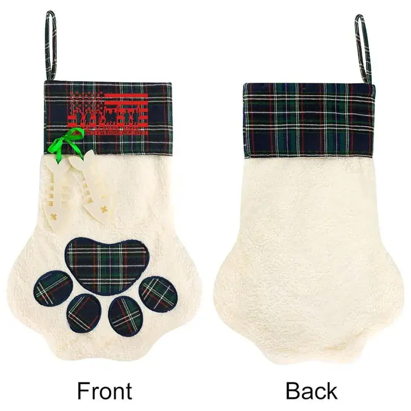 Custom Dog Paw Christmas Stockings Set for Kids — feature 16