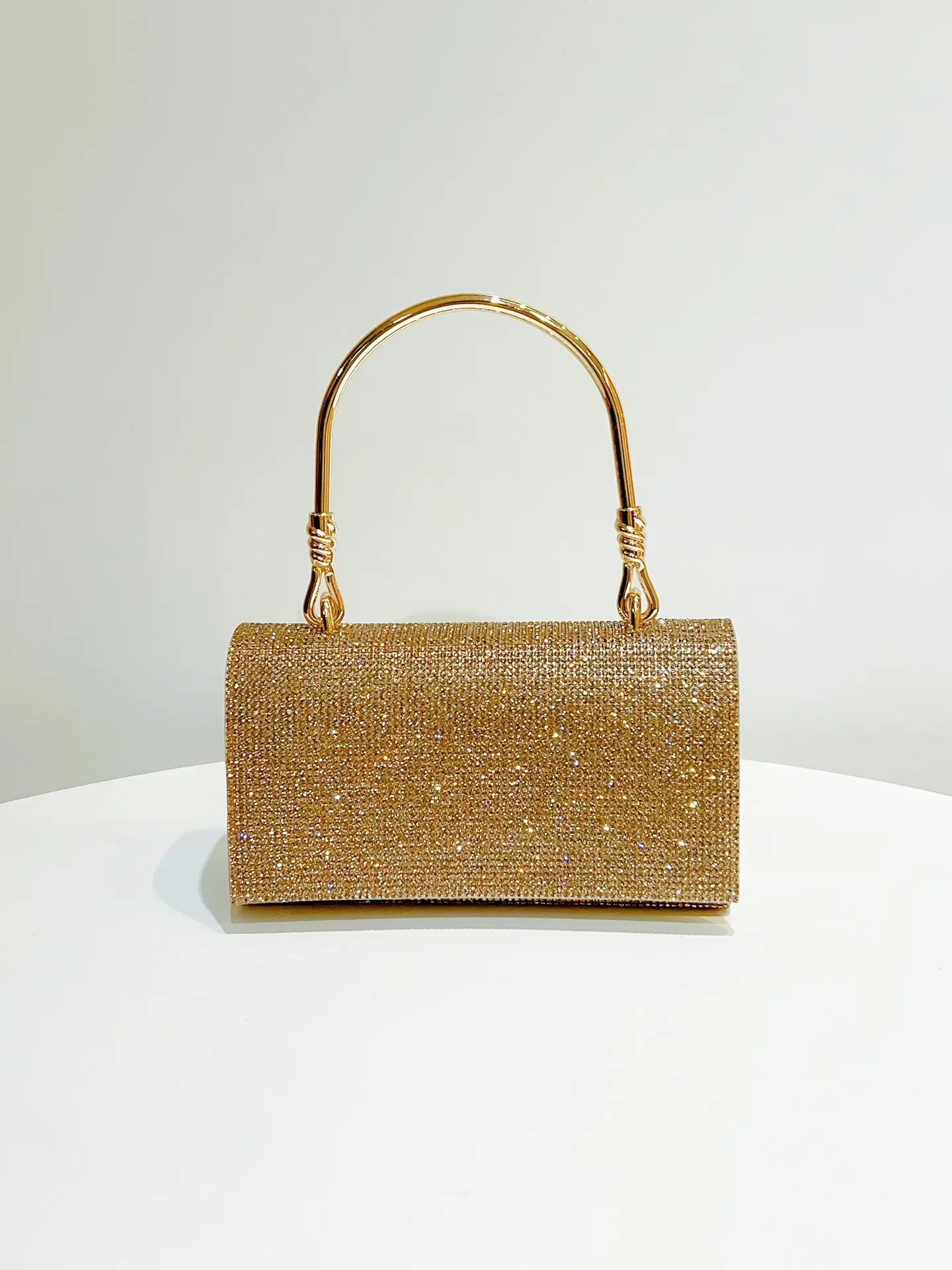 Full Diamond Shiny Gold Handbag for Women — feature 19