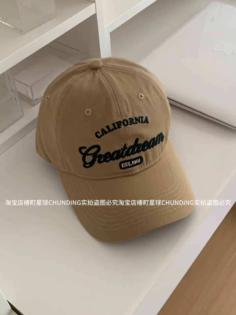 Red California Big Head Baseball Cap for Women - Image 5