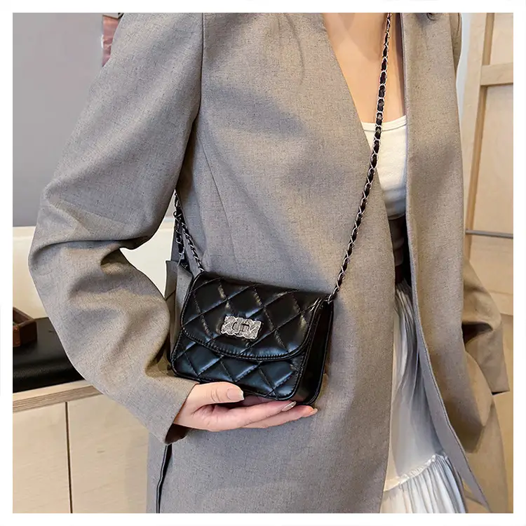 Lingge White Quilted Chain Shoulder Bag 2024 — feature 16