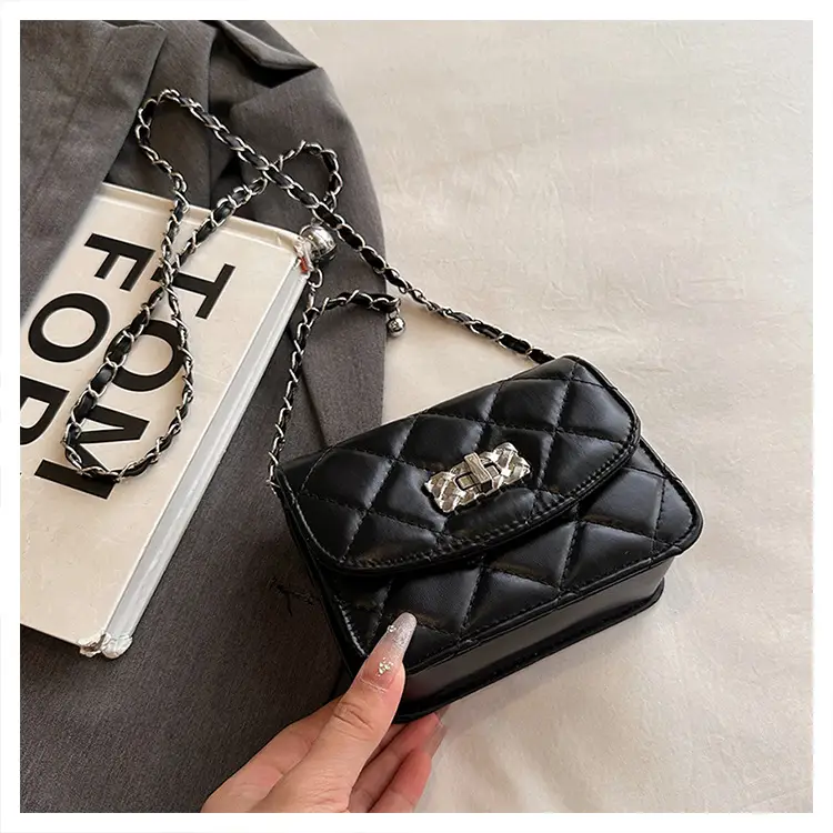 Lingge White Quilted Chain Shoulder Bag 2024 — feature 27