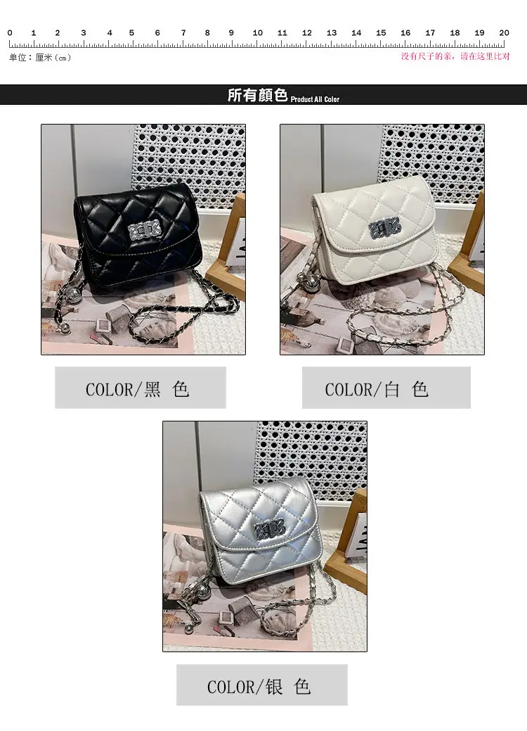 Lingge White Quilted Chain Shoulder Bag 2024 — feature 4
