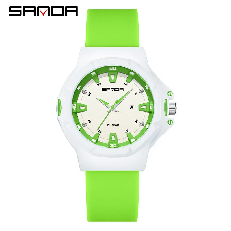 Sanda Black Quartz Sports Watch for Kids