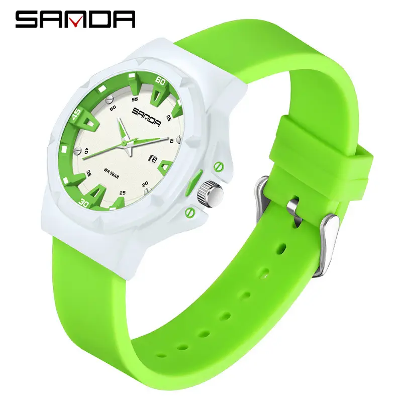 Sanda Black Quartz Sports Watch for Kids