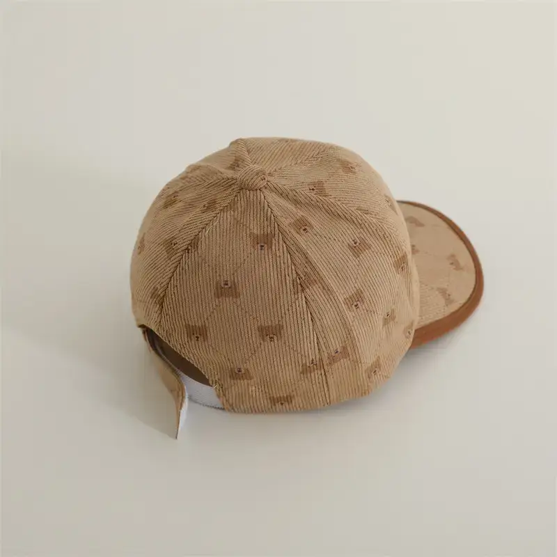 2024 Kids Retro Embroidered Bear Cap Brown — feature 11