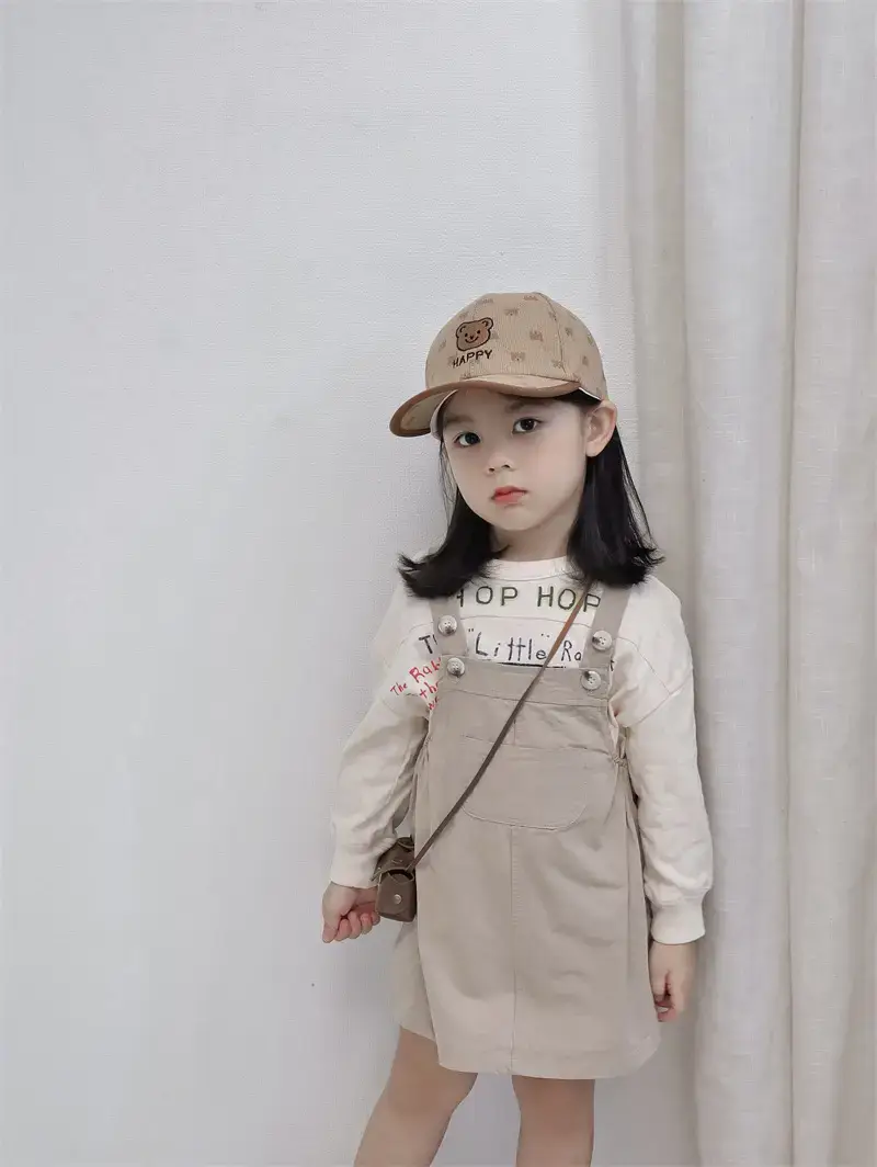 2024 Kids Retro Embroidered Bear Cap Brown — feature 13