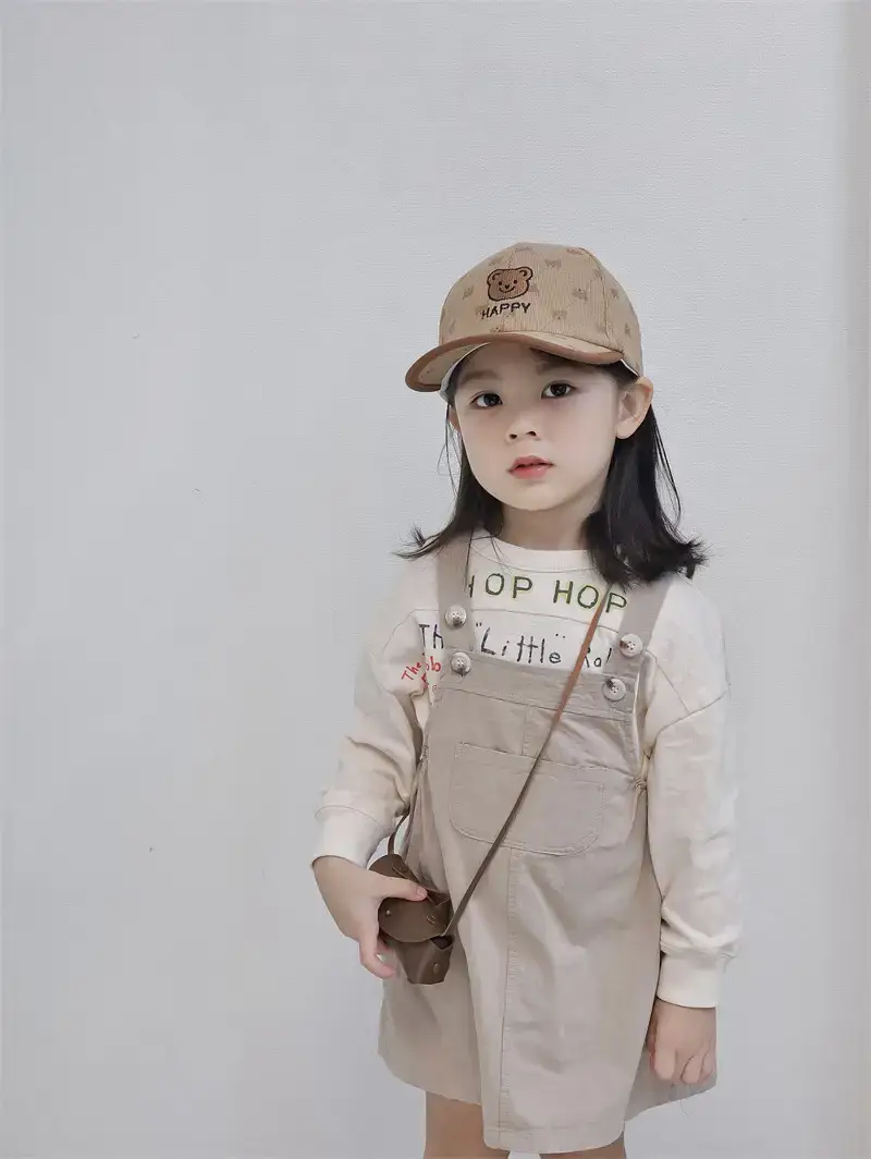 2024 Kids Retro Embroidered Bear Cap Brown — feature 19