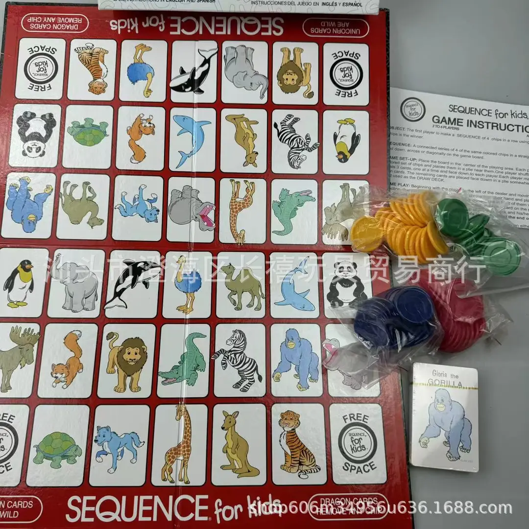 Cross-Border English, Spanish and German Number Game Sequence Digital Animal Poker Card Sequence Game — feature 17