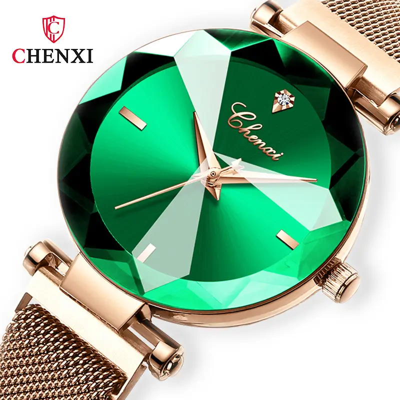 Chen Xi Magnetic Mesh Watch Red Gold Women - Image 8