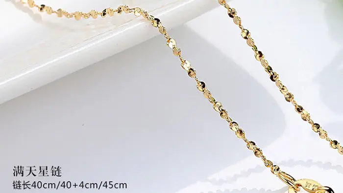 Gold Plated Clavicle Chain Necklace for Women 50cm — feature 10