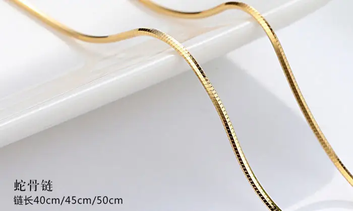 Gold Plated Clavicle Chain Necklace for Women 50cm — feature 12
