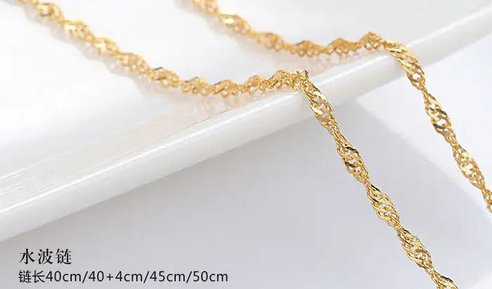 Gold Plated Clavicle Chain Necklace for Women 50cm — feature 8