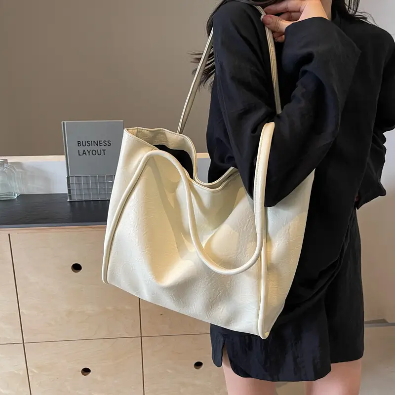 Black Large Capacity Women's Shoulder Bag 2024 - Image 6