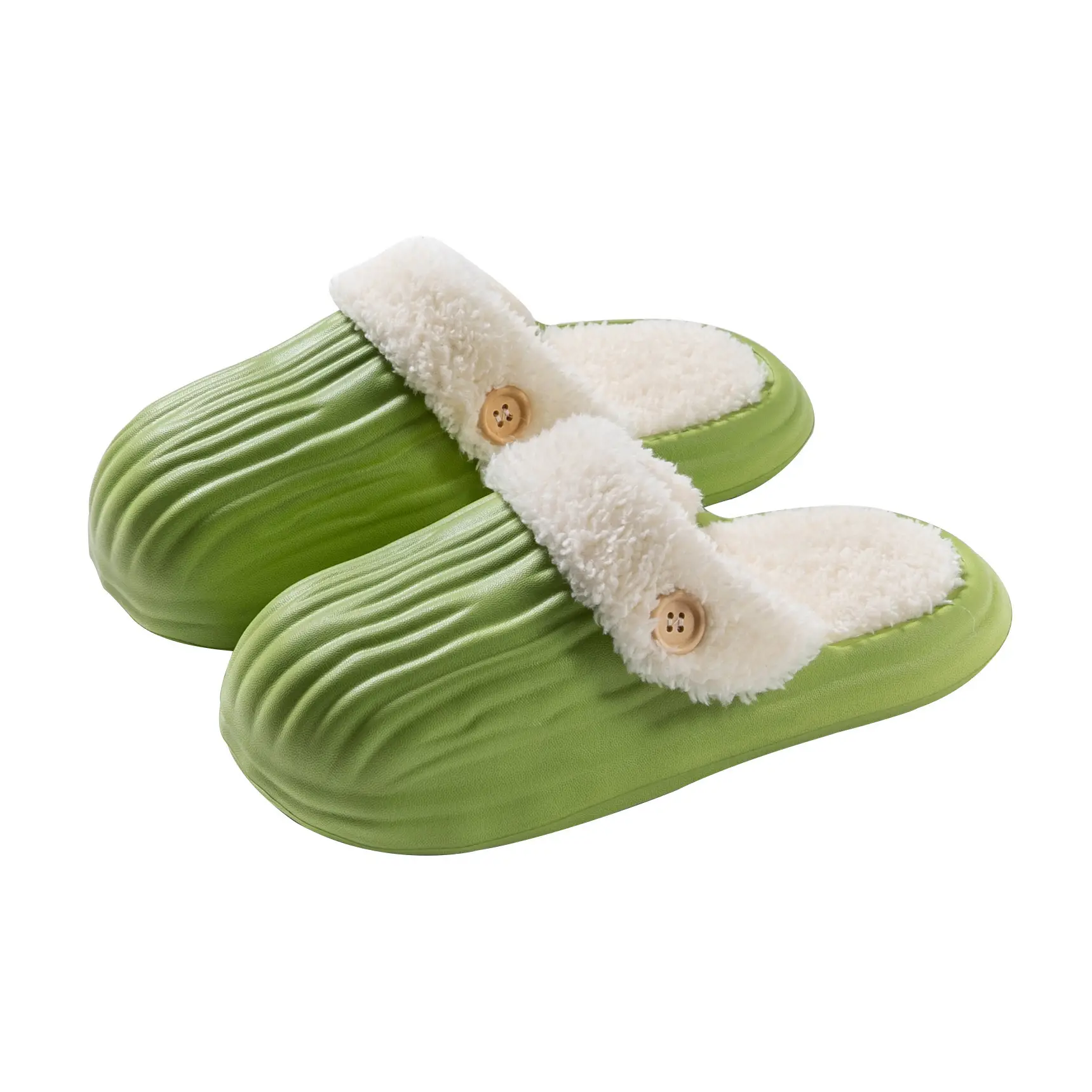 Thick-Sole Cotton Slippers for Men Women Winter Warm Waterproof - Image 11