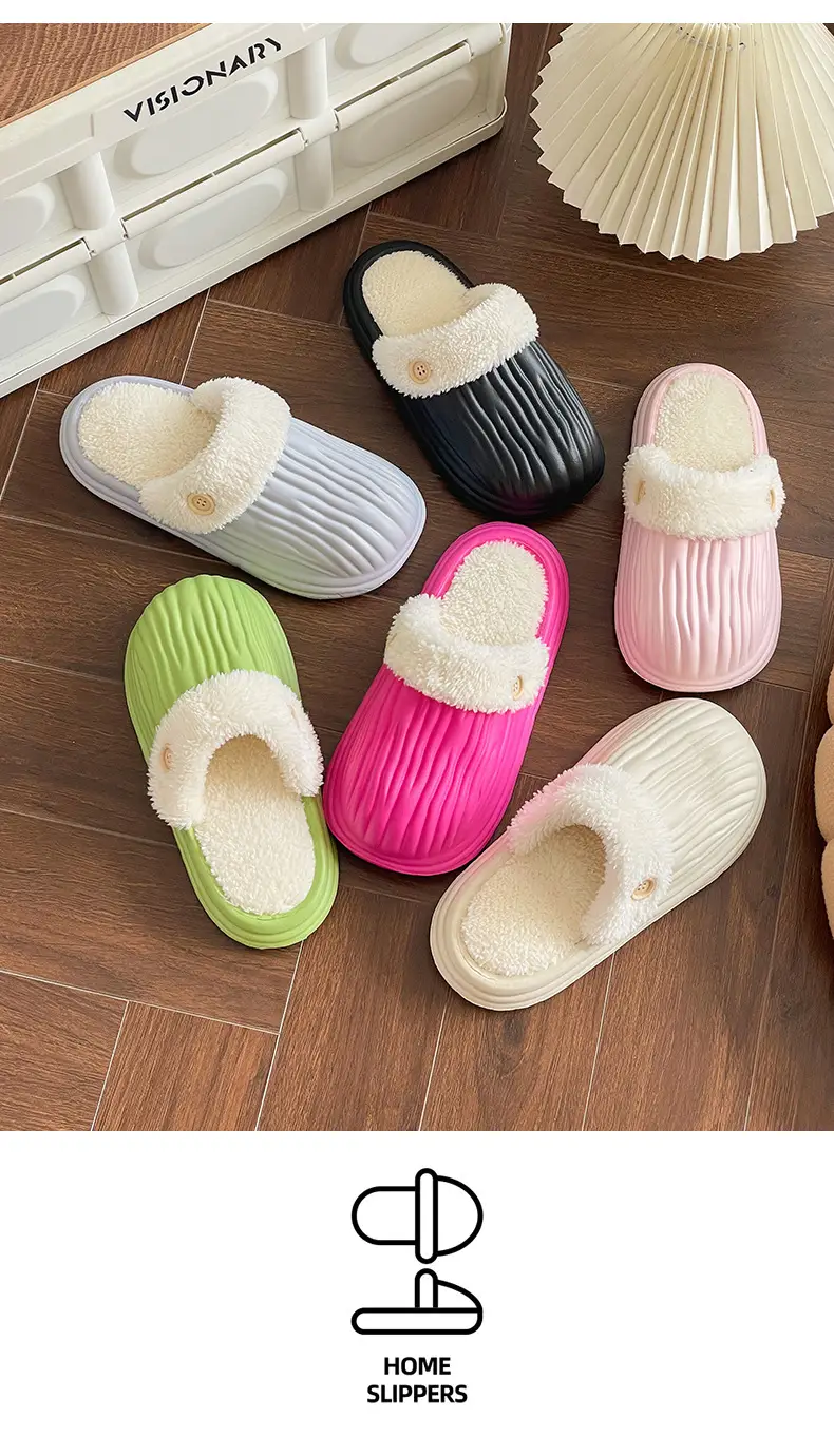 Thick-Sole Cotton Slippers for Men Women Winter Warm Waterproof — feature 19