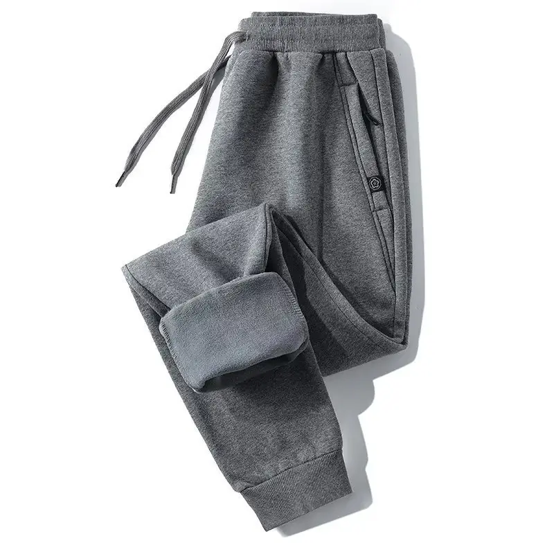 Men Fleece Leg Trousers Black Warm Casual Winter - Image 7